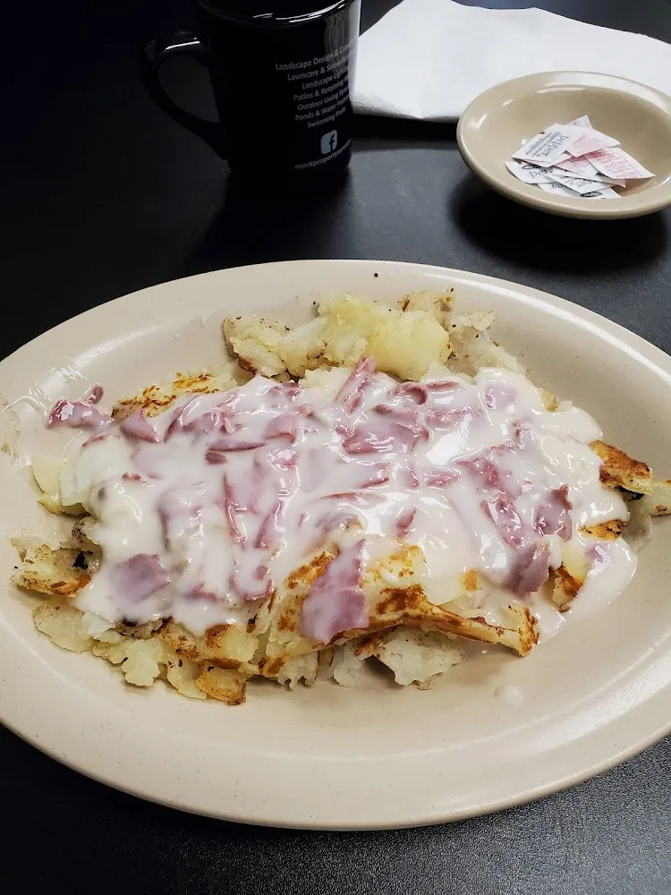 Creamed Chipped Beef over Potatoes