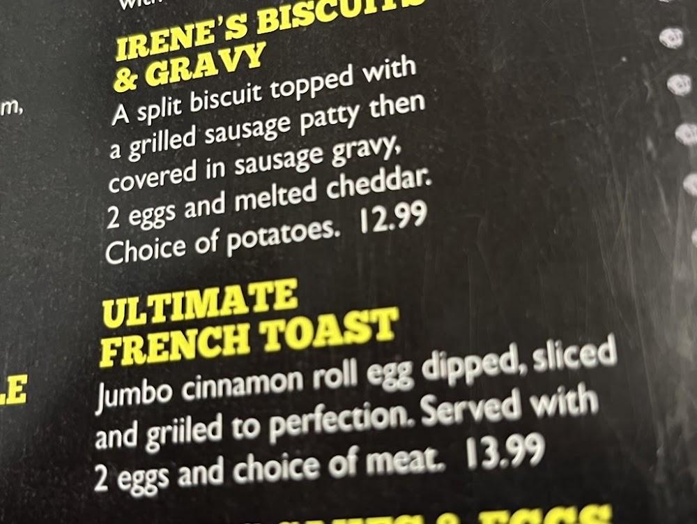 Meet Me At Irene's Menu image 4